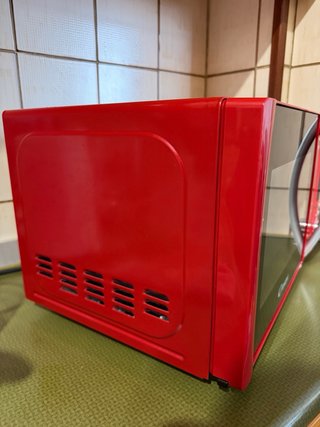 Microondas Candy Rojo Retro - Como Nuevo
