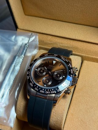 Seiko Daytona Oro Rosa Marrón