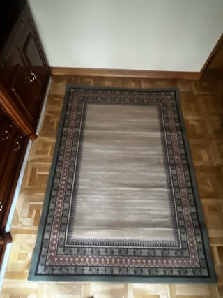 Alfombra Beige y Verde