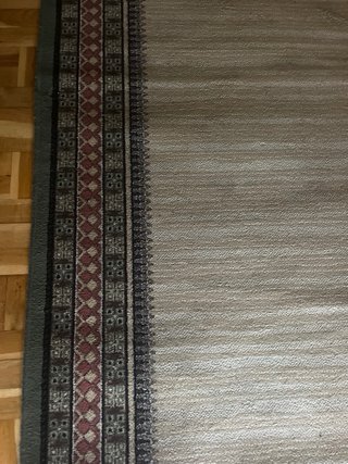 Alfombra Beige y Verde