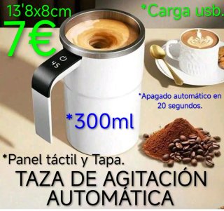 Taza Agitación Automática 300ml USB Nueva