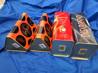 n. 4 scatole promo liquori Disaronno e Vecchia Rom