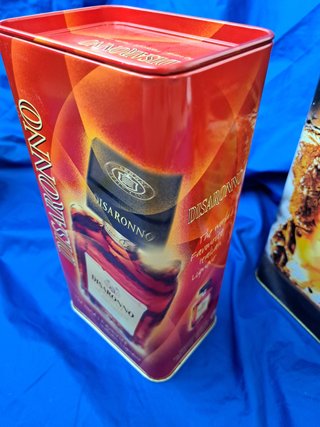 n. 4 scatole promo liquori Disaronno e Vecchia Rom