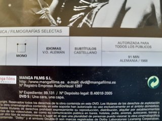 DVD Signos de vida (Werner Herzog)