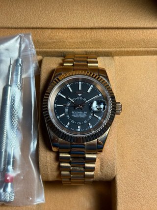 Seiko Skydweller Oro Rosa Negro