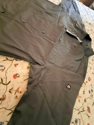Chaquetilla Chef Works M Gris