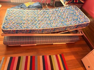 Cama articulada con 2 colchones (80x1,80)cm