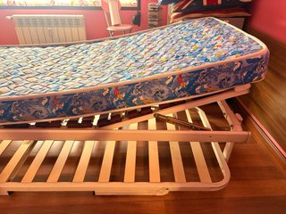 Cama articulada con 2 colchones (80x1,80)cm