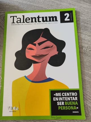 Talentum, 2 Secundaria programa de valores y de...
