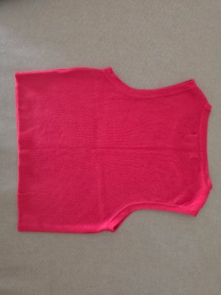 Top rosa sin mangas talla S