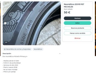 Neumáticos Michelin Primacy 4 215/65 R17