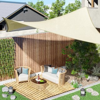 Toldo Vela Rectangular 4x3m Beige