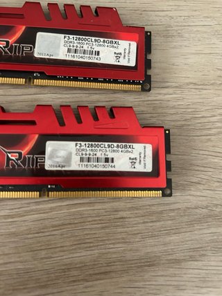 Memoria RAM DDR3 G.Skill Ripjaws  2x4 (8gb)