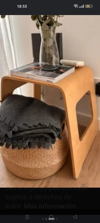 Mesa auxiliar Ikea madera