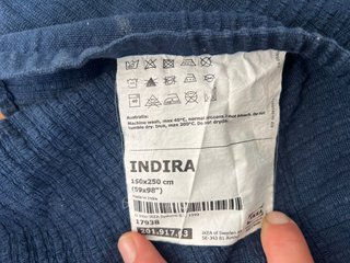 2 Colchas IKEA INDIRA 150x250 cm Azul