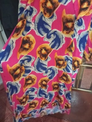 Vestido largo estampado africano talla única