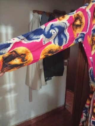 Vestido largo estampado africano talla única