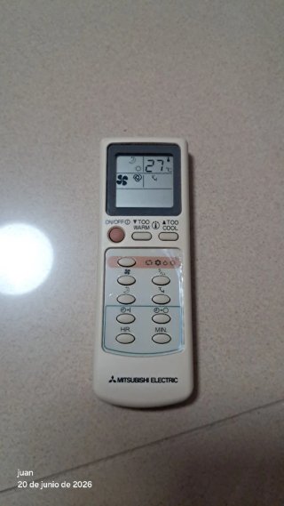 Mando Aire Acondicionado Mitsubishi Electric. EG6C