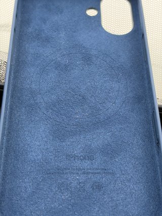 Funda iPhone Azul Silicone MagSafe