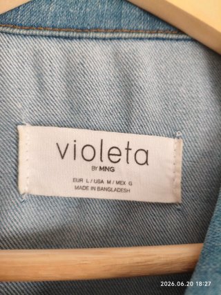 Cazadora Vaquera Azul Violeta