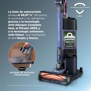 Aspiradora Shark con Base Carga Vaciado Autom.