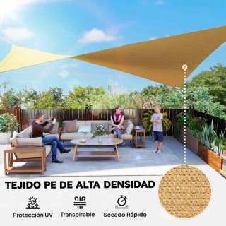 Toldo Vela HDPE 4x6m Anti-UV
