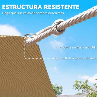 Toldo Vela HDPE 4x6m Anti-UV