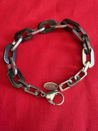 Pulsera Lotus Hombre Negra y Plateada
