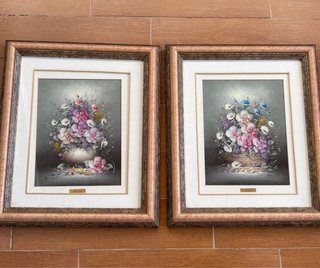 Coppia di quadri dipinti ad olio 2 X 1