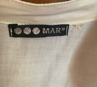 Camisa MAR manga corta bordada