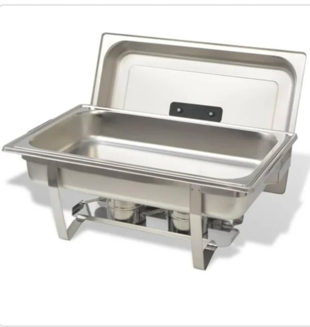 Set 4 piezas buffet acero inoxidable
