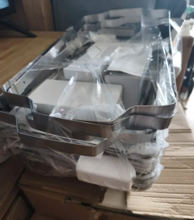 Set 4 piezas buffet acero inoxidable