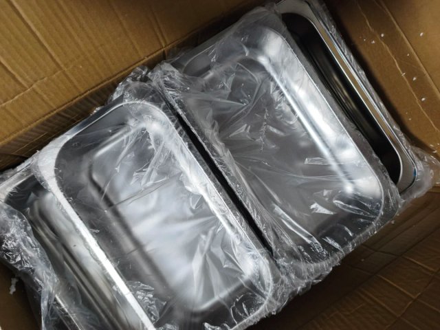 Set 4 piezas buffet acero inoxidable