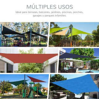 Toldo Vela Triangular 3x3x3m Beige