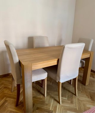 4 Sillas Comedor IKEA BERGMUND Beige