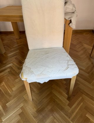 4 Sillas Comedor IKEA BERGMUND Beige