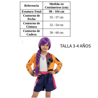 Disfraz K-pop Rumi 3-4 años | Camisa y pantalón