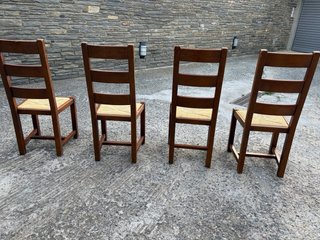 Sillas rústicas madera y yute (25/ud)