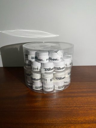30 Wilson Overgrip blancas nuevas tennis padel