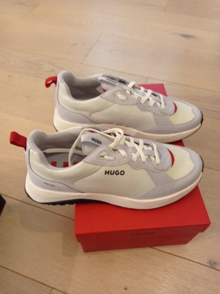 Scarpe Hugo Boss Uomo Bianche e Rosse Nuove