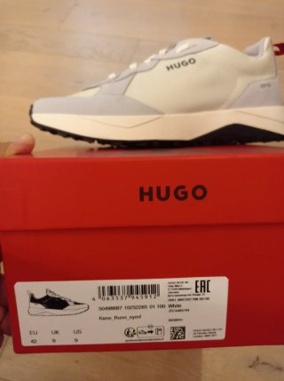 Scarpe Hugo Boss Uomo Bianche e Rosse Nuove