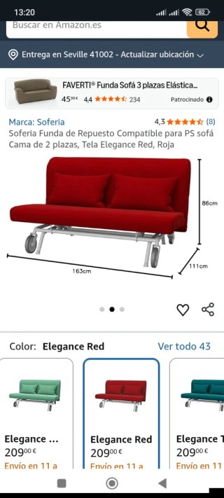 Sofá cama ikea PS
