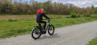 Bici Eléctrica Retro Fat Negra Outlaw