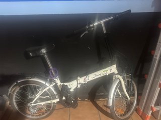 Bicicleta Plegable Folding Park Blanca