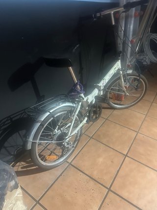 Bicicleta Plegable Folding Park Blanca