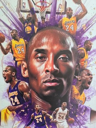 Quadro Kobe Bryant 40x60 cm