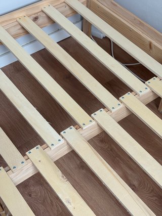 Cama extensible madera + 2 colchones