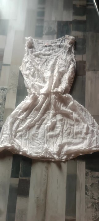 Vestido blanco verano corto talla M