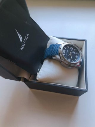 Orologio Nautica Uomo Blu/Argento con scatola
