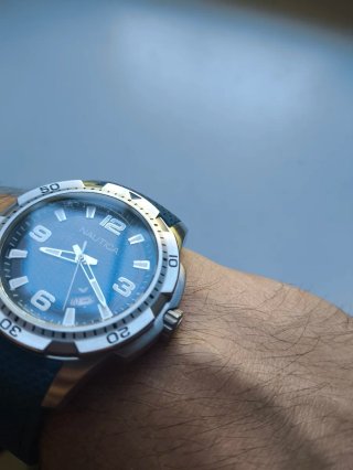 Orologio Nautica Uomo Blu/Argento con scatola